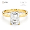 Thumbnail Image 1 of BLOOM 14ct Yellow Gold 2.50ct Lab Grown Diamond Emerald Solitaire Ring