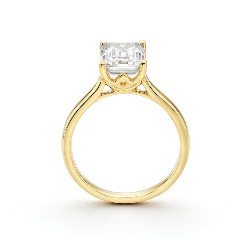 Main Image 3 of BLOOM 14ct Yellow Gold 2.50ct Lab Grown Diamond Emerald Solitaire Ring