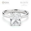 Thumbnail Image 1 of BLOOM 14ct White Gold 2.50ct Lab Grown Diamond Cushion Solitaire Ring