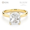 Thumbnail Image 1 of BLOOM 14ct Yellow Gold 2.50ct Lab Grown Diamond Cushion Solitaire Ring