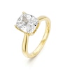 Thumbnail Image 2 of BLOOM 14ct Yellow Gold 2.50ct Lab Grown Diamond Cushion Solitaire Ring