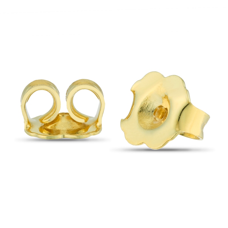 Main Image 2 of 9ct Yellow Gold Organic Leaf Drop Earrings