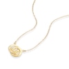 Thumbnail Image 2 of 9ct Yellow Gold 14+2" Interlinking Circular Pendant