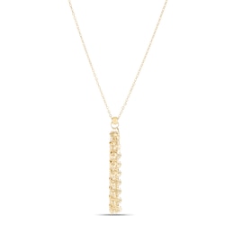 9ct Yellow Gold Tassel Strand Pendant