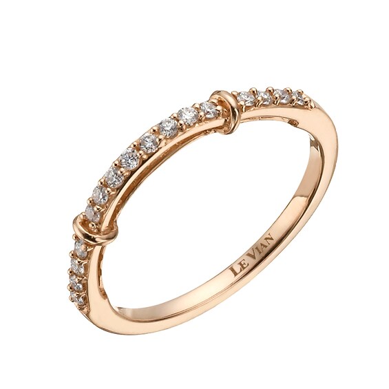 Le Vian 14ct Rose Gold 0.14ct Diamond Wedding Band