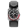 Thumbnail Image 1 of Bell & Ross BR 03-93 GMT Men's Black Leather Strap Watch