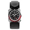 Thumbnail Image 1 of Bell & Ross BR 03-93 GMT Men's Black Leather Strap Watch