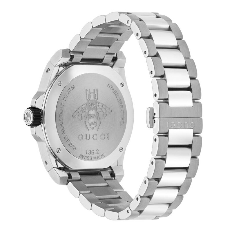 Gucci Dive Green Dial & Stainless Steel Bracelet Watch