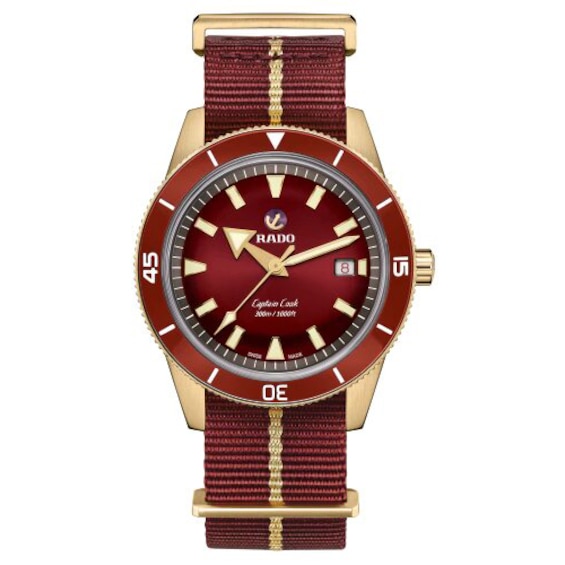 Rado Captain Cook Automatic Men’s Red Fabric Strap Watch