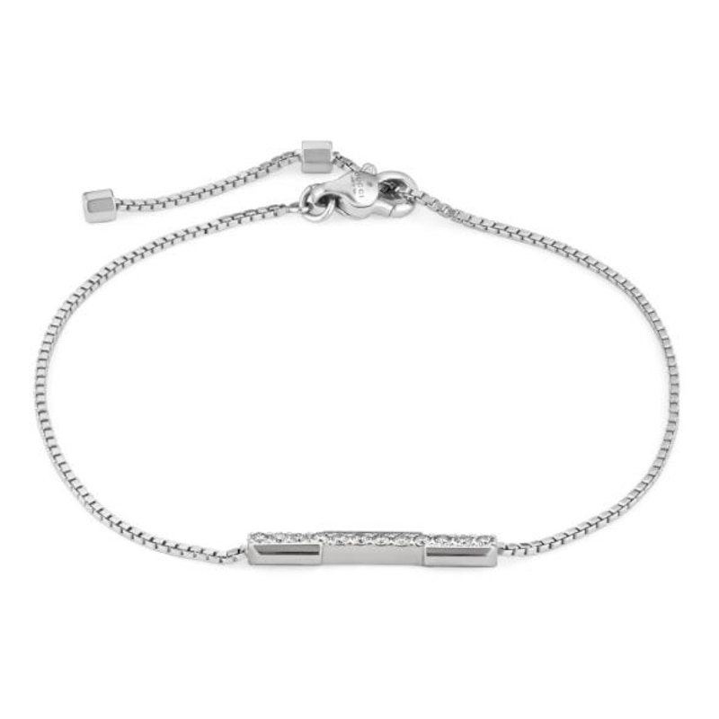Gucci Link to Love 18ct White Gold 7 Inch Diamond Bracelet