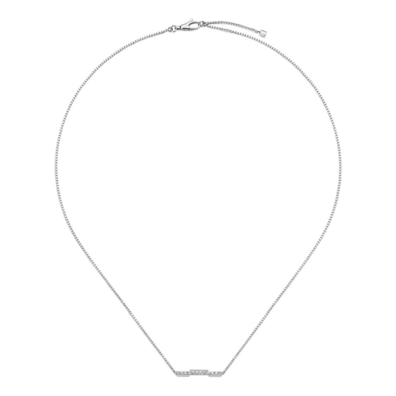 Gucci Link to Love 18ct White Gold Diamond Necklace