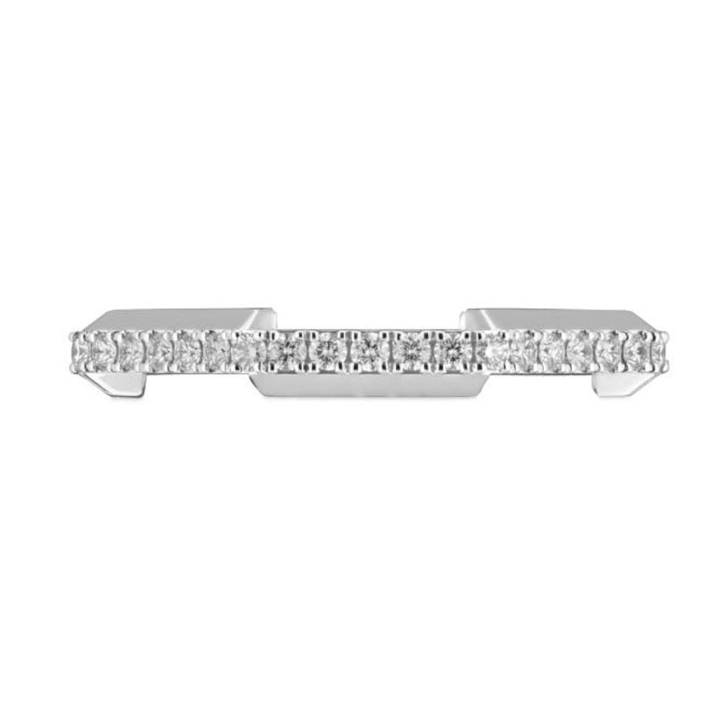Gucci Link to Love 18ct White Gold Diamond M-N Ring