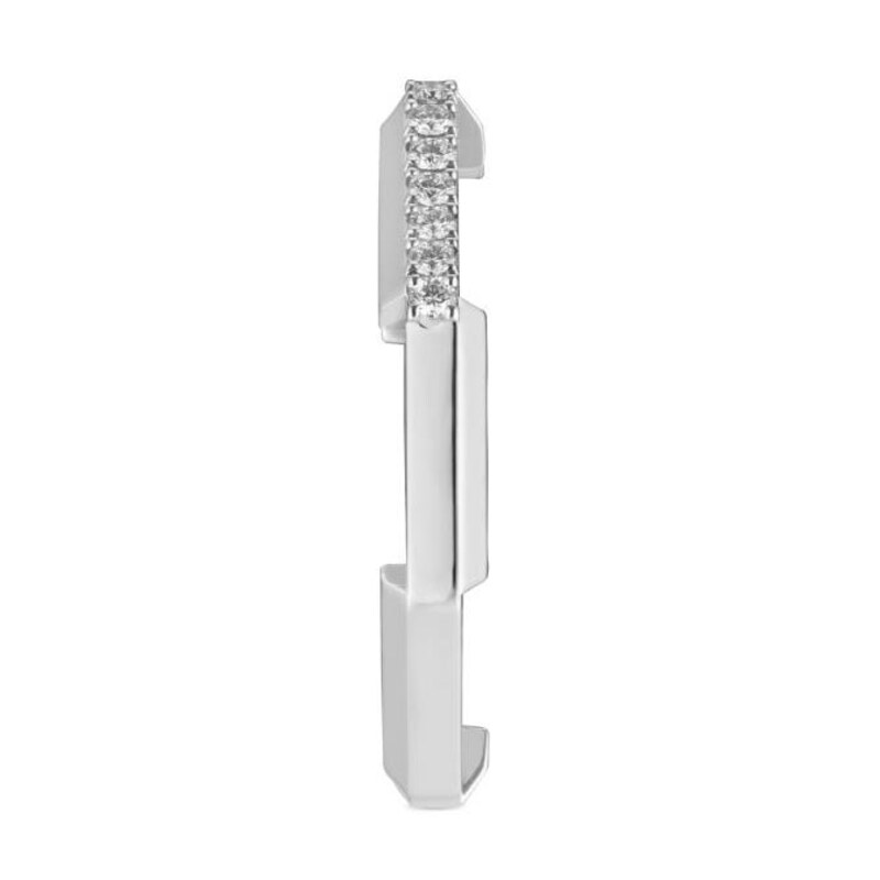 Gucci Link to Love 18ct White Gold Diamond M-N Ring