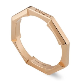 Gucci Link to Love 18ct Rose Gold K-L Ring