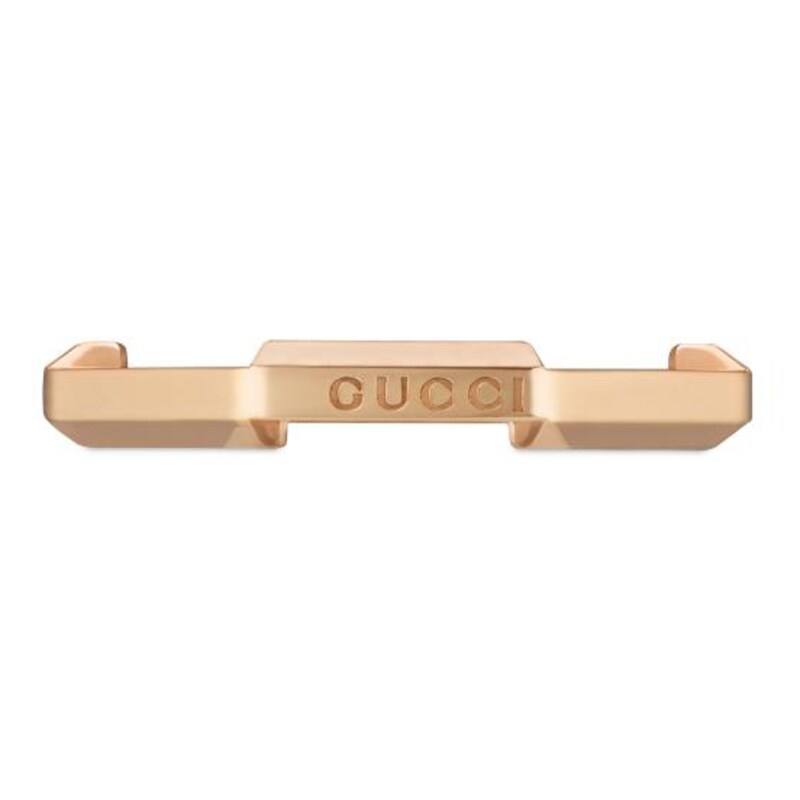 Gucci Link to Love 18ct Rose Gold K-L Ring