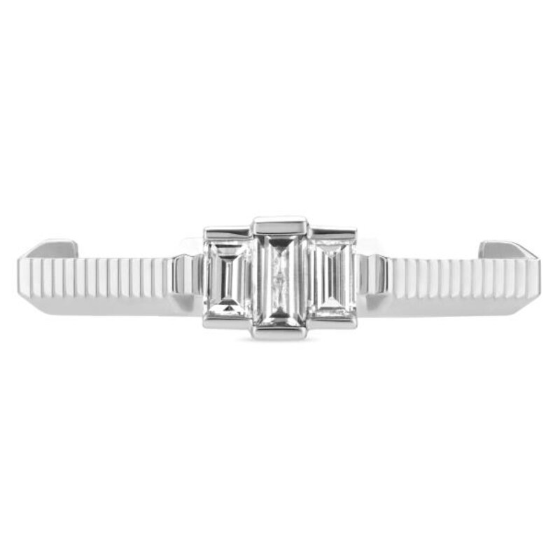 Gucci Link to Love 18ct White Gold Diamond M-N Ring