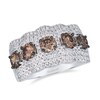 Thumbnail Image 1 of Le Vian Couture Platinum 2.23ct Chocolate & Vanilla Diamond Infinity Ring