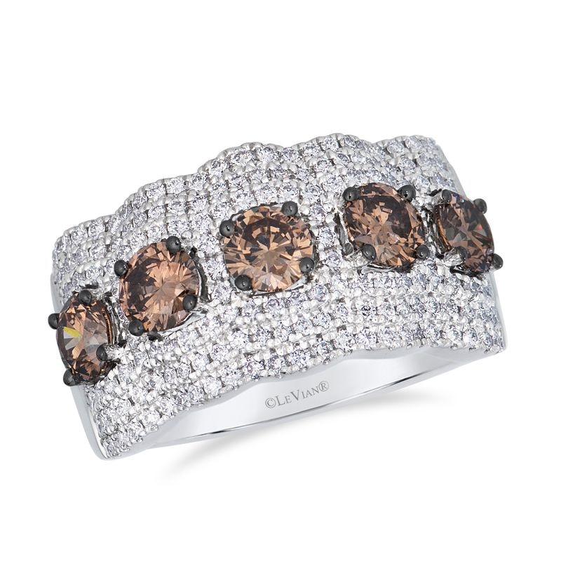 Main Image 1 of Le Vian Couture Platinum 2.23ct Chocolate & Vanilla Diamond Infinity Ring