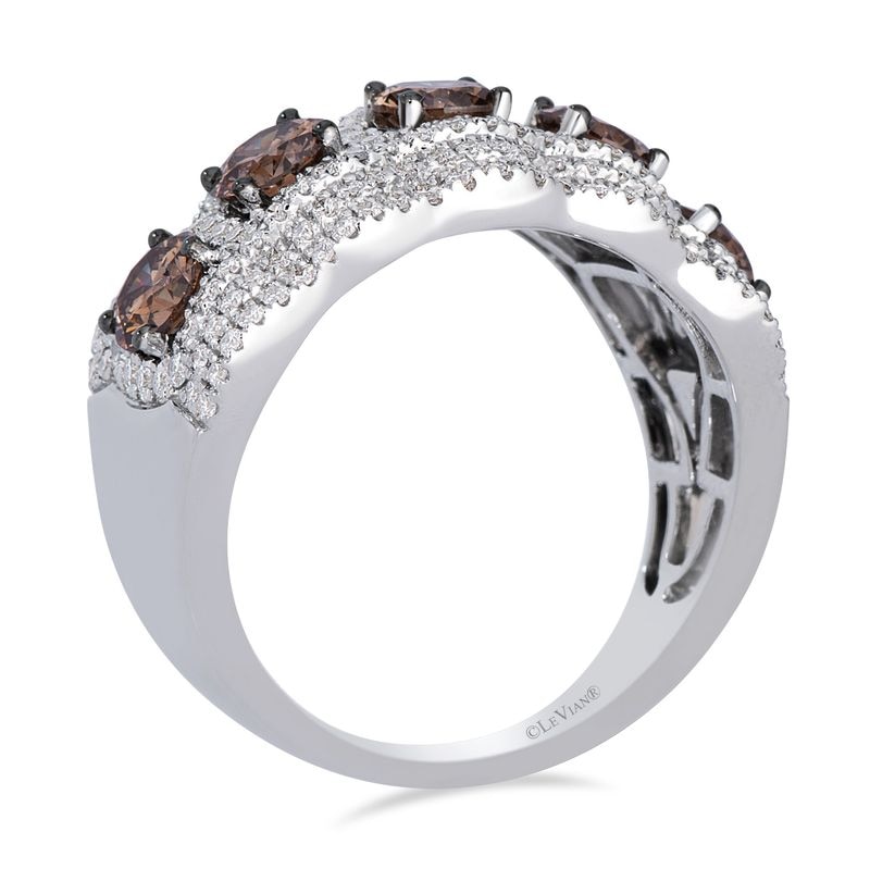 Main Image 2 of Le Vian Couture Platinum 2.23ct Chocolate & Vanilla Diamond Infinity Ring