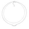 Thumbnail Image 2 of Sterling Silver 17+2" Double Strand Layered Necklace