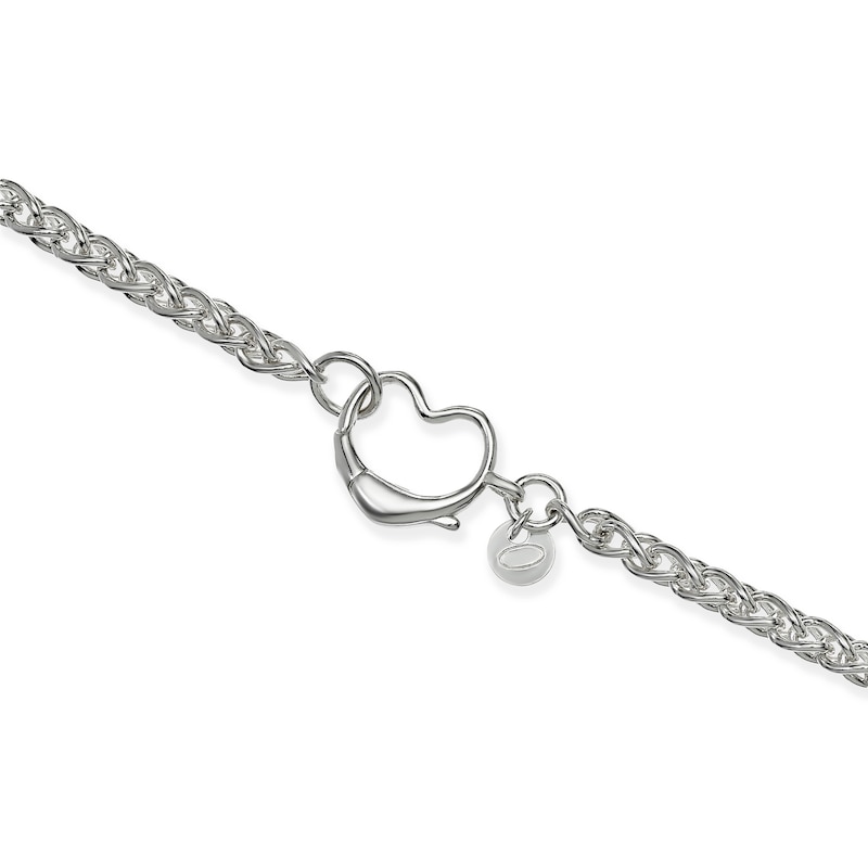 Main Image 3 of Sterling Silver Heart Clasp & Rope Bracelet
