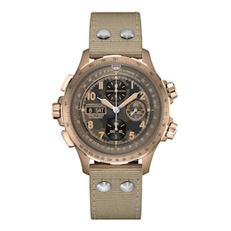 Hamilton Khaki Aviation X-Wind Auro Chrono Beige Strap Watch