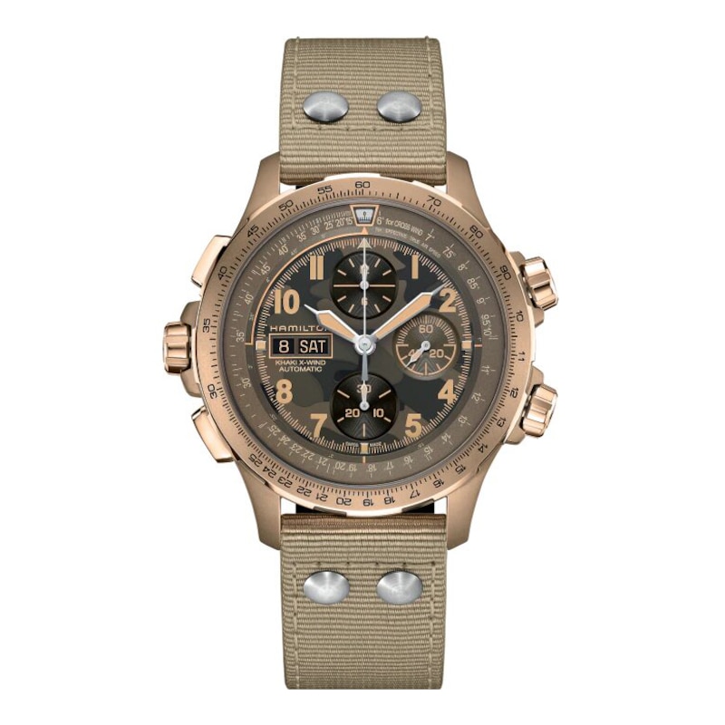 Main Image 1 of Hamilton Khaki Aviation X-Wind Auro Chrono Beige Strap Watch