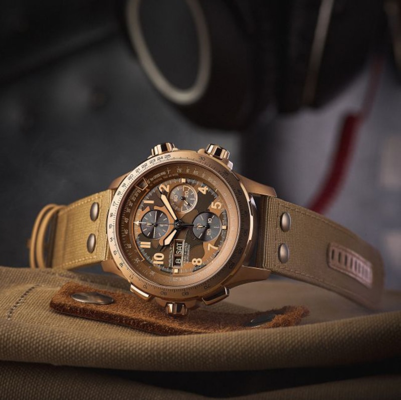 Main Image 5 of Hamilton Khaki Aviation X-Wind Auro Chrono Beige Strap Watch