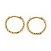 Thumbnail Image 1 of 9ct Yellow Gold 11mm Polished Rope Hoop Earrings