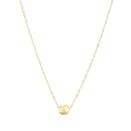 9ct Yellow Gold 18" Diamond Cut Ball Pendant