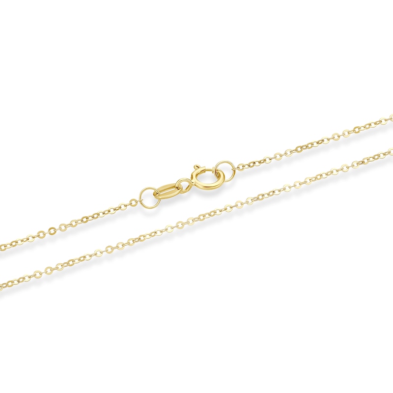 Main Image 3 of 9ct Yellow Gold 18" Diamond Cut Ball Pendant