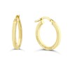 Thumbnail Image 1 of 9ct Yellow Gold 15mm Cobra Textured Hoop Earrings