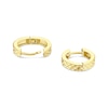 Thumbnail Image 2 of 9ct Yellow Gold 12.5mm Diamond Cut Hoop Earrings