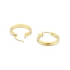 Thumbnail Image 2 of 9ct Yellow Gold 12.5mm Diamond Cut Earring