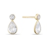 Thumbnail Image 1 of 9ct Yellow Gold Cubic Zirconia Teardrop Stud Earrings