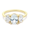 Thumbnail Image 1 of 9ct Yellow Gold Cubic Zirconia Trilogy Ring