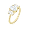 Thumbnail Image 2 of 9ct Yellow Gold Cubic Zirconia Trilogy Ring