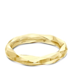9ct Yellow Gold Abstract Twist Ring