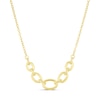 Thumbnail Image 1 of 9ct Yellow Gold 17.5mm Graduated Chain Necklace