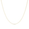 Thumbnail Image 1 of 9ct Yellow Gold 18" Diamond Shaped Link Curb Chain