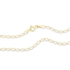 Thumbnail Image 3 of 9ct Yellow Gold 18" Diamond Shaped Link Curb Chain