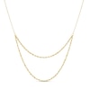 Thumbnail Image 1 of 9ct Yellow Gold 16+1" Double Rope & Trace Adjustable Chain