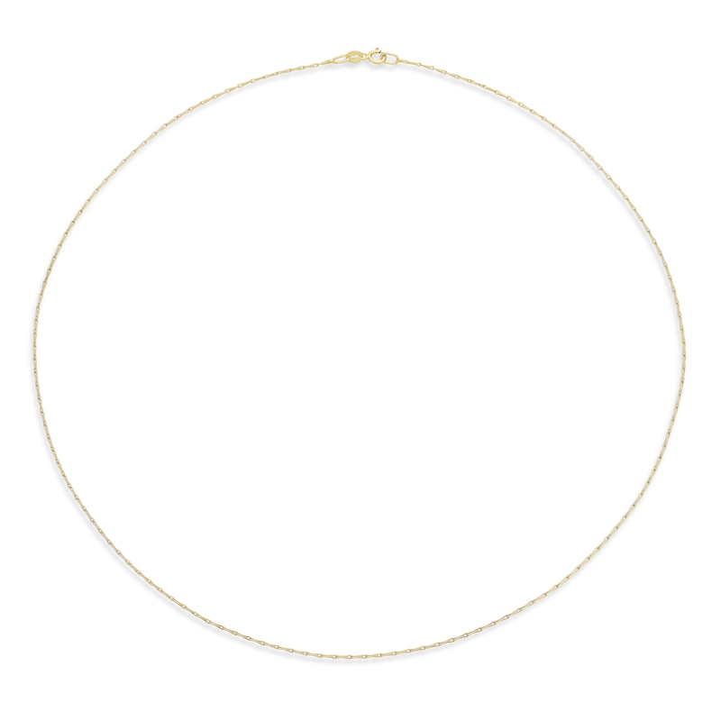 Main Image 2 of 9ct Yellow Gold 18" Wheat Shaped Chain