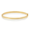 Thumbnail Image 1 of 9ct Yellow Gold Satin & Polished Narrow Hinge Bangle