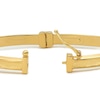 Thumbnail Image 3 of 9ct Yellow Gold Satin & Polished Narrow Hinge Bangle