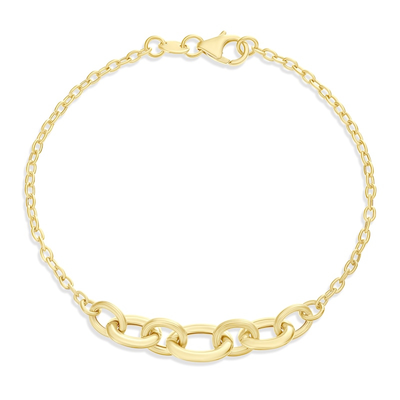 Main Image 1 of 9ct Yellow Gold 7.5" Link Bracelet