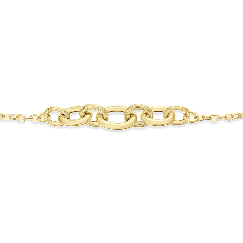 Main Image 2 of 9ct Yellow Gold 7.5" Link Bracelet