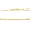 Thumbnail Image 2 of 9ct Yellow Gold 7+1" Dainty Rope Bracelet