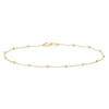 Thumbnail Image 1 of 9ct Yellow Gold 7.25" Ball Station Bracelet