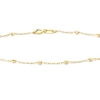 Thumbnail Image 2 of 9ct Yellow Gold 7.25" Ball Station Bracelet